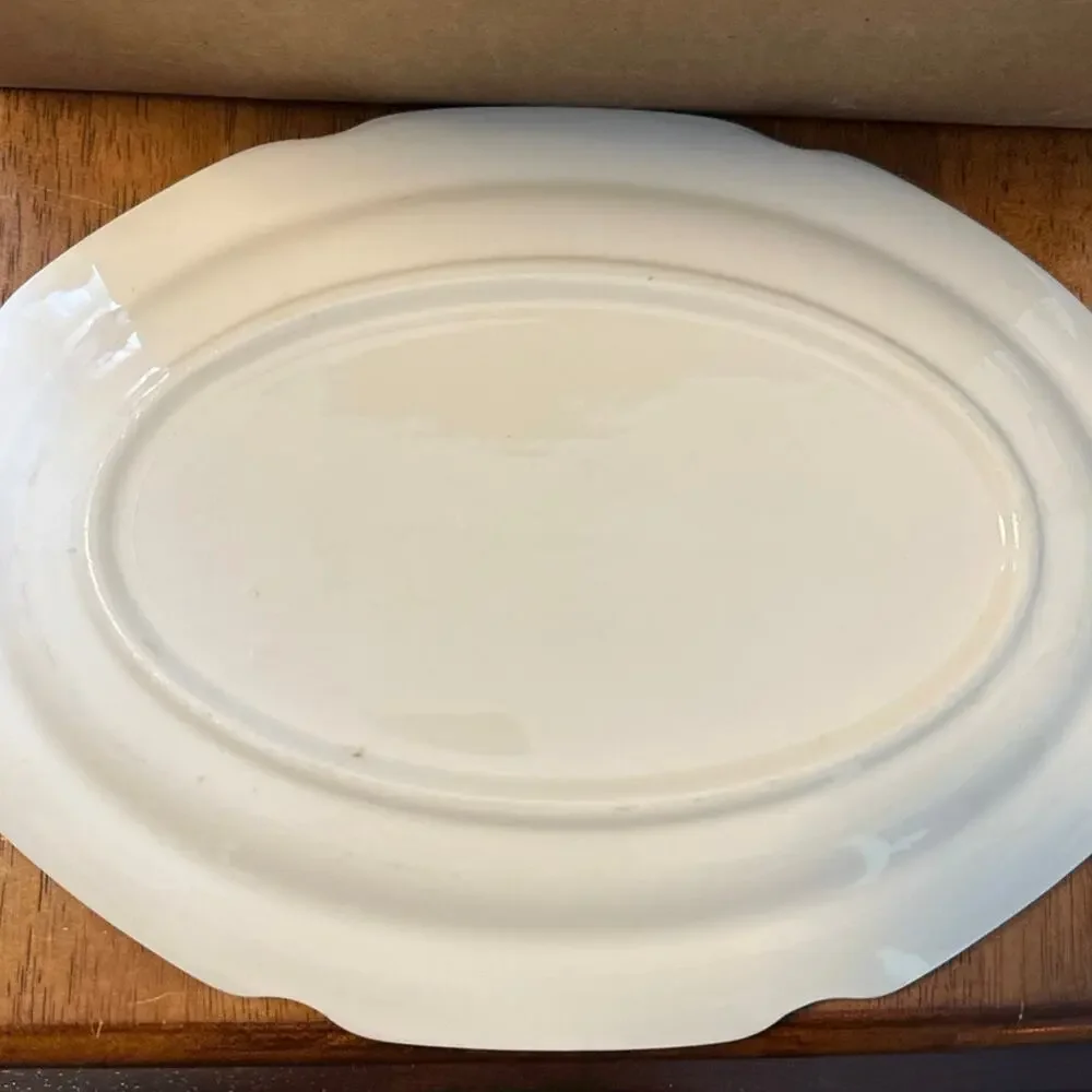 Vintage 1930s Mount Clemens Pottery - Mildred - 11” Serving Platter Light crazi